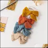 Аксессуары для волос детские детские бермертники Baby Clips Bowknot Barrettes Малыш Хлопко