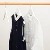 女性用ソリッドウッドハンガーホワイト木製シンプルなファッションハンガー大人のホームホテルの服LK155