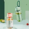 460ml 600ml Plastvattenflaska med Infuser Portable Läcktäta Utomhus Camping Sport Drinkware Flaskor