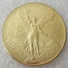 Un ensemble de 19211947 10pcs artisanat Mexique 50 peso Gold Cople Coin Accessoires de décoration de maison 9700645