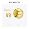 Enfashion Punk Ball kulak manşet klipsleri için küpelerde altın rengi kaya bezelye klips piercing pentientes mujer EC191038 2206730853