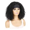 Kurze Bob-Locken-Stirnband-Perücken für schwarze Frauen, verworrene Band-Perücke, synthetische tiefe Welle mit Wraps, Peruca Cosplay 220622
