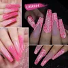 NXY Nail Gel Reflekterande Glitter Laser Polish Neon Rose Red Sparkling Sequins Semi Permanent Soak Off UV LED Lackes 0328