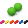 nature rubber yoga therapy massage ball food grade silicone lacrosse balls Self massages peanut Balls Accupressure for deep muscles Massager Roller tool