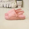솔리드 PVC Childrens Sandals 신발 여름 방수 아파트 소녀 해변 신발 패션 소프트 비 슬립 공주 어린이 샌들 220621