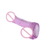 Auexy Sexy Toys Man Fake penis Realistic Big Dildo Silikon Transparent Crystal Glass Mocny ssący kubek dla kobiet kosmetyczny