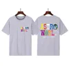 SS Designer T-shirt Letter Tryckt tee Summer Mens and Womens Cotton T-Shirts Hip Hop High Street Tops