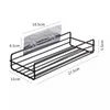 Bathroom Shelf Organizer Shower Storage Rack Corner Shelves Wall Mounted Shampoo Holder No Drill Kitchen Supplies Punch-Free 0615