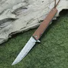 306 Damasco Blade Pieghevole Aprire rapidamente coltello tascabile manico in legno VG10 acciaio Collezione di acciaio GIGLI