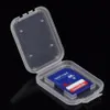 ذاكرة بطاقة SD T- فلاش التعبئة حالة تخزين مربع حزمة التجزئة البلاستيكية الشفافة