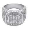 CZ Micro Pave Hip Hop Bague pour homme Cadeau