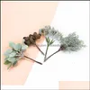 Decorative Flowers Wreaths Festive Party Supplies Home Garden 6Pcs Artificial Plants Wedding Decoration Accessories Diy Gift Box A Cap Scr