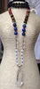 Pendant Necklaces Natural Clear Quartz Point Fluorite Knot Beads Handmade 30-30inch LongPendantPendant