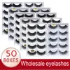 False Eyelashes Wholesale 20/30/50 Boxes 5 Pairs 3D Mink Lashes Natural Soft Makeup Fake Eye Cilios G806 G800