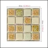 Tile Stickers Decorative Home Decor Garden Wholesale 10X10Cm Self Adhesive Mosaic Pvc Sticker Kitchen Backsplash Bathroom Wall Waterproof