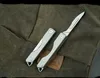 Yüksek Kaliteli Yapıt Oyma Bıçağı 440C Saten Blade TC4 Titanyum Alaşım Kolu EDC Cep Katlanır Bıçaklar Anahtarlık Knifes K1608