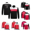 2022 Nouvelle équipe F1 Pull à capuche Formule 1 Costume de course Veste Manteau Printemps Automne Fans de voiture Demi-Zip Sweat Jersey personnalisé pour hommes