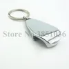 Nyckelringar 100 stycken/parti Metal Bottle Opener Zink Eloy Blank Keyrings For Gift Enek22