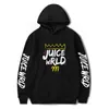 Nieuwe print Juice Wrld Hoodies Men Dames Sweatshirts Hap Hip Hop Fashion Casual hoodie Juice Wrld Boys Girls Witte pullovers G220429