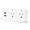 WiFi Smart Wall Outlet Extender Dual USB -poorten 2 AC -stopcontacten Sockets plug extender voor Alexa Google Home US Standard