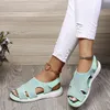 Sandales 2022 Summer Femmes Sexy Chaussures Cristal Casual Femme Femme Flats Boucle Boucle Dames Fashion Beach Chaussure Grande taille