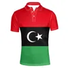 Polo da uomo LIBIA Camicia Nome personalizzato Numero Lby Bandiera della nazione Ly Libico Arabo Islam Jamahiriya araba Stampa Po AbbigliamentoUomo UomoUomo