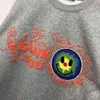 3D schuim printen sweatshirts mannen vrouwen hoogwaardige handdoek borduurwerk aardpatroon hoodies plus fleece crew neck crewneck T220721