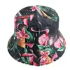Summer Women Party Hat Double-sided Wearing Cap Cherry Rose Sunflowers Sun Fisherman Hats