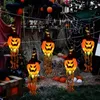 Autres fournitures de fête festive Halloween fantôme suspendu LED lumière clignotante Hallow 220823