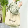 Evening Bags Korean Version Of Casual Literary Canvas Bag Ins Fashion Printing Shopping Handbag Western Style Alphabet Shoulder WomenEvening