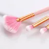 10Pcs Makeup Brush Set Professional Tools Foundation Concealer Powder Eye Shadow Eyebrow Blush Make Up W220420