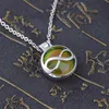 Openable VisionMood Infinity 2 In 1 Pendant Choker Mood Necklace Temperature Change Color Feeling Emotional Woman Necklaces2324