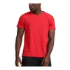 Zomer Solid Color Quick Dry Fitness Sports T-shirt Tops voor heren Gym Korte mouw Outdoor Running Basketball T-shirt T-shirt 72