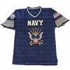 C202 US NAVY Maglia da calcio personalizzata Nome cucito Numero cucito Fas Spedizione Alta qualità