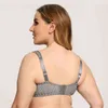 2020 New Decompression Wide Shoulder Strap Thin Style with Steel Ring Micro Gathering Large Bra Smooth Stripe Underwear T220726