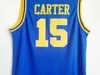 Men Punahou High School Vince Carter Jerseys 15 Basketball University Color Blue Team Sports Pure Bawełna zszyta i szycie dobrej jakości w sprzedaży