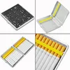 Étui à cigarettes classique, boîte de 20 Cigarettes avec Clip en fer, boîte à fumée en cuir fixe en métal, étui à tabac Portable, accessoires pour fumer