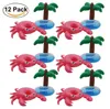 Party Dekoration 12 Pack Krabben Sommer Aufblasbare Float Pool Getränkehalter Schwimmen Floatation Spielzeug Schlauchboote