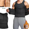 Waist Support Men Body Shaper Trainer Vest Plus Size Shapewear Tummy Control Strap Slimming Belt Sauna Suit Weight Loss Shirt Fat Burner