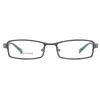 Occhiali da sole moda Montature in metallo Cerchio pieno Piccoli occhiali rettangolari Occhiali da vista flessibili super leggeri per lenti da vista Miopia Rea