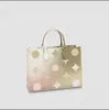 2022 HH Designer OnThego pm 25 Monogramas de bolsa de bolsa pastel do nascer do sol