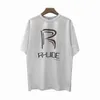 남자 티셔츠 유행 RH Limited Rhude Leisure High Street 힙합 여름 느슨한 둥근 목 짧은 슬리브 티셔츠 e40h