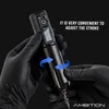 Tattoo Machine Ambition Portable Wireless Pen Litium Batteris strömförsörjningsblock 1650mAh LED Digital Display Equipment 220829