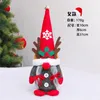 Antlers Snowflake Rudolph Gnomes Toy Party Leveringen Mannelijke vrouwelijke kabouters Santa Elf Dolls Kerstcadeaus Kerstfoto Props Decoraties Rood 9 9qy Q2