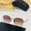 Luxe rouge lentille ovale lunettes de soleil marque Designer SPR57Y dames grand cadre cristal élégant incrustation lunettes de fête femmes or métal cadre miroir lunettes de soleil pour femme