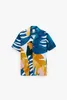 20ss Camisas casuales para hombre Diseñador Polo Tops de moda Camisa de verano Hawaii Impresión Tazón Botón Solapa Cardigan Camisa de manga corta Hombres Camiseta Diseño Camiseta Hombre Polos XXL