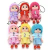 8 cm Mini Cute Fashion Bambini Bambole di peluche Portachiavi Giocattoli di peluche morbidi Portachiavi Peluche Portachiavi Bambino per ragazze Regalo di Natale per le donne 1010