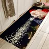 Carpets Dark Christmas Series Soft Flannel Floor Carpet Home Entrance Door Mat Non-slip Absorbent Kitchen Rug Bathroom Living Room MatsCarpe