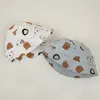 Summer Baby Bucket Hat Cartoon Bear Kids Panama Fisherman Cap szeroki rdzeń Składane na świeżym powietrzu Dzieci Słoneczne Kapelusze