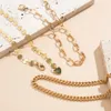 Bohemia Gold Color Sequin Chain Anklet Set Bracelet On Leg Foot Jewelry Sandals Summer 2022 Beach Ankle Barefoot Accessories New